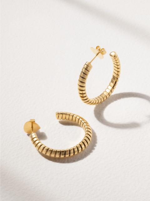 Marina B Trisolina Small 18-karat Gold Hoop Earrings