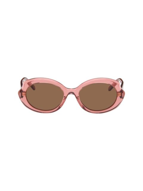 Loewe Pink Mini Slim Oval Sunglasses