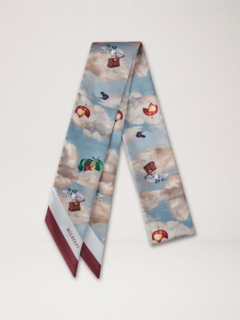 Mulberry Skinny Scarf - Somerset Surreal Multicolour Recycled Polyester