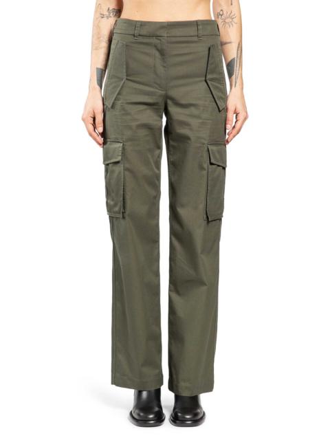 Burberry Check Trim Gabardine Cargo Trousers