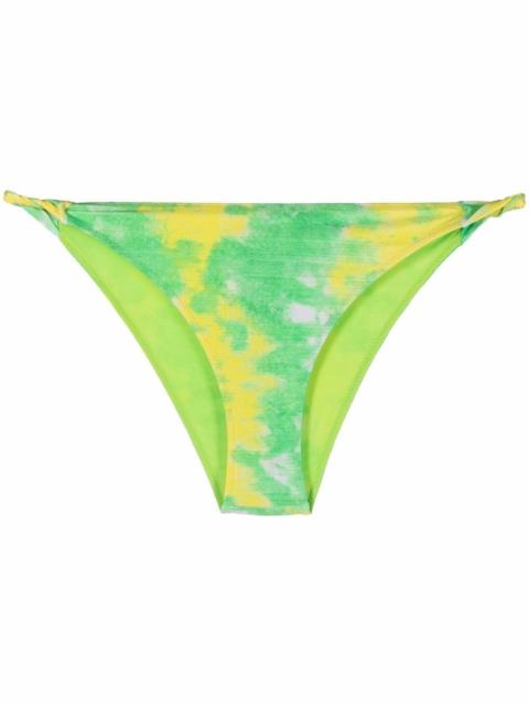 GANNI tie dye-print bikini bottoms
