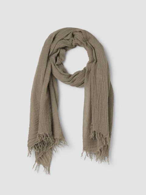 EILEEN FISHER Cozy Crinkle Gauze Scarf