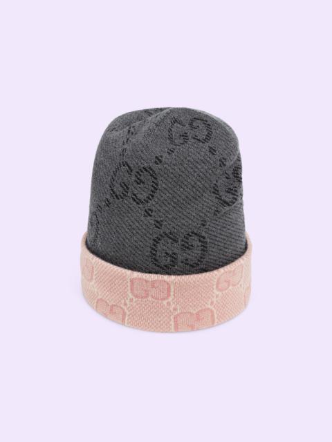 GUCCI Reversible GG wool hat