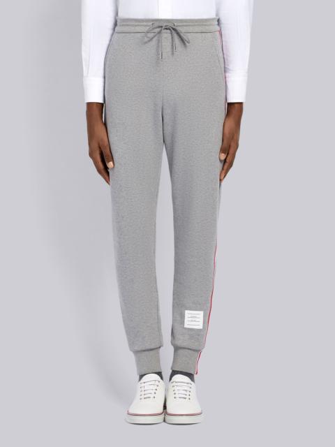 Thom Browne Light Grey Loopback Jersey Vertical Stripe Sweatpant