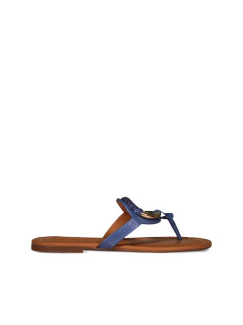 See by Chloé leather flip-flops