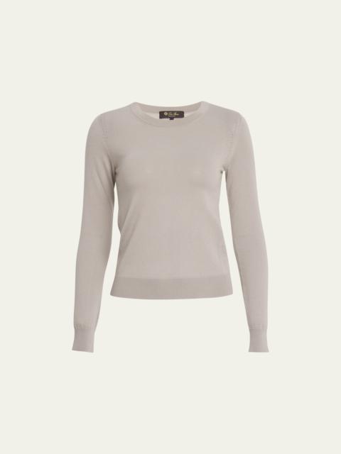 Loro Piana Long-Sleeve Cashmere Sweater