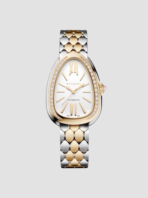 BVLGARI Women's Serpenti Seduttori 18K Yellow Gold & 0.62 TCW Diamond Stainless Steel Bracelet Watch/34MM -