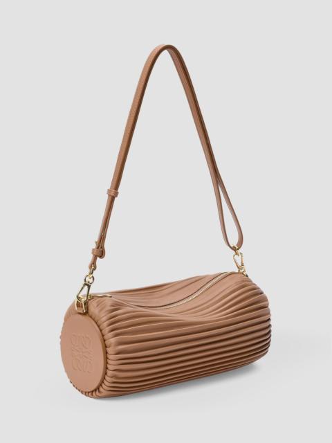 Loewe Women's Cylinder Leather Bracelet Pouch - Mocha