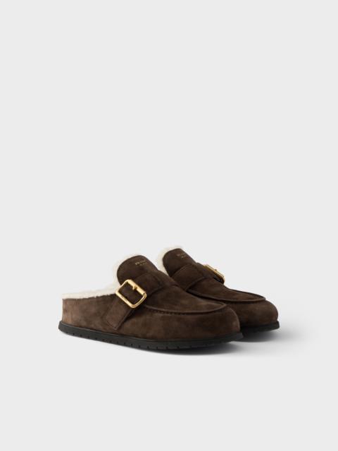 Prada Suede mules