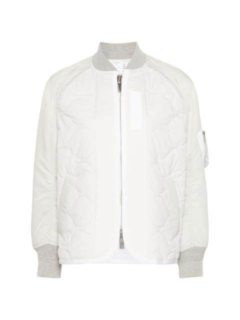 quilted padded bomber jacket