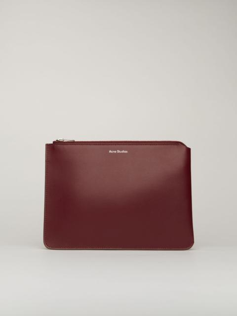 Acne Studios Compact document holder burgundy