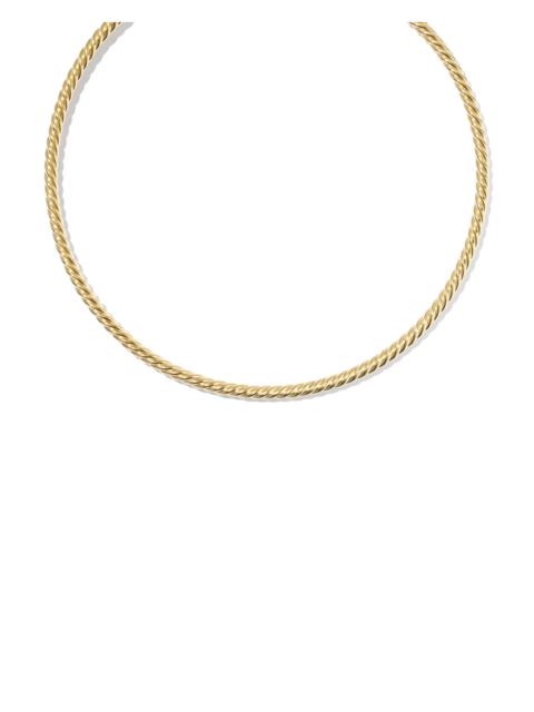 KENDRA SCOTT Victoria Large Twist 14k Gold-Filled Collar Necklace