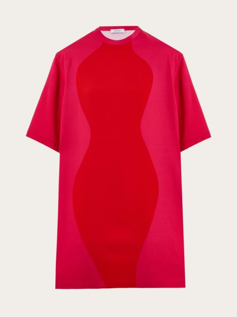 FERRAGAMO Hourglass print t-shirt dress