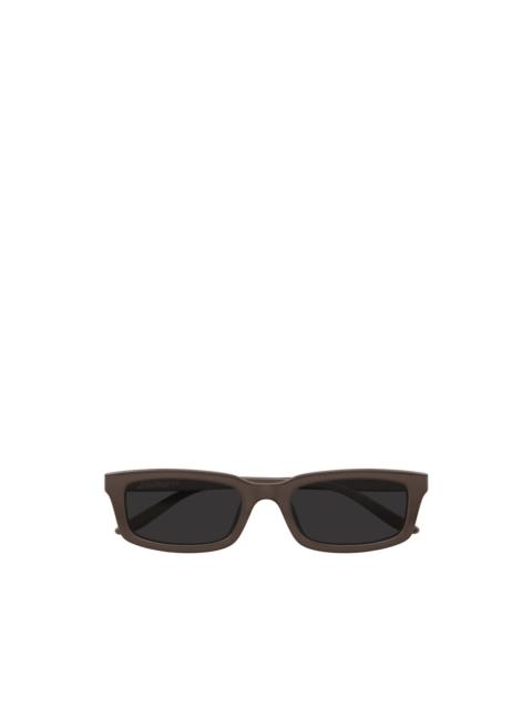 BALENCIAGA Daily rectangle-frame sunglasses