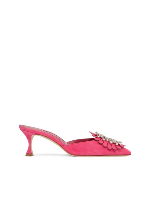 Manolo Blahnik 50mm Shog mules