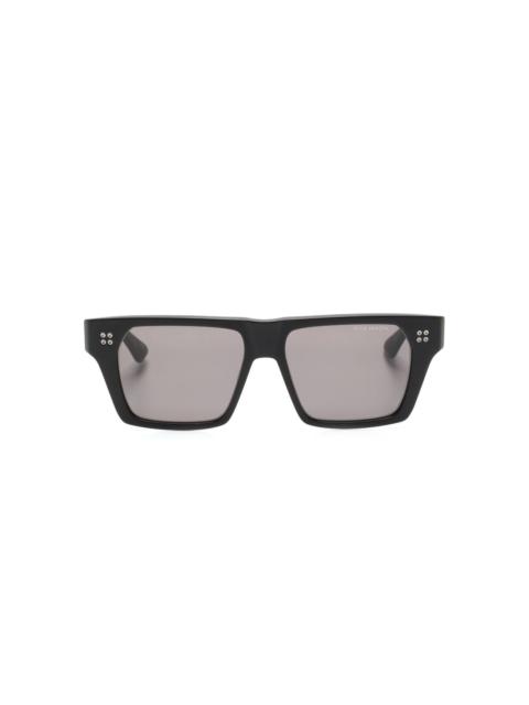 logo-print square-frame sunglasses