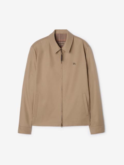 Burberry Reversible Tropical Gabardine Bloomsbury Harrington Jacket