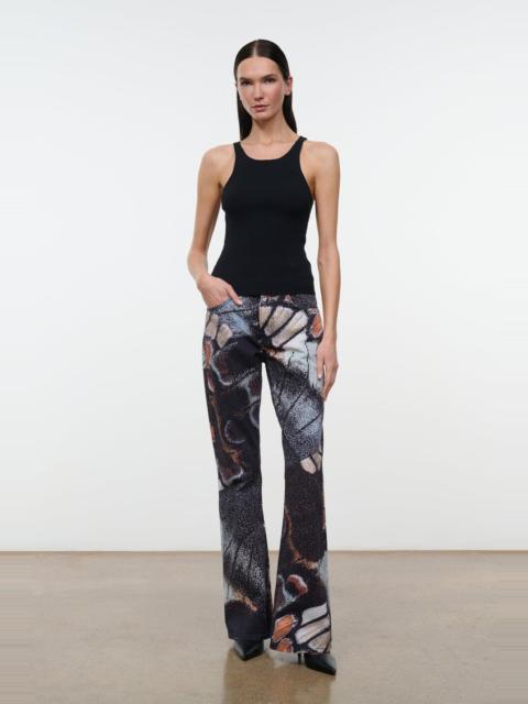 STAUD STAUD FRANKY FLARE JEAN BUTTERFLY SKY