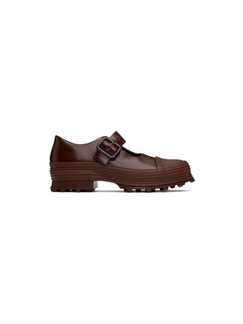 CAMPERLAB Burgundy Traktori Loafers