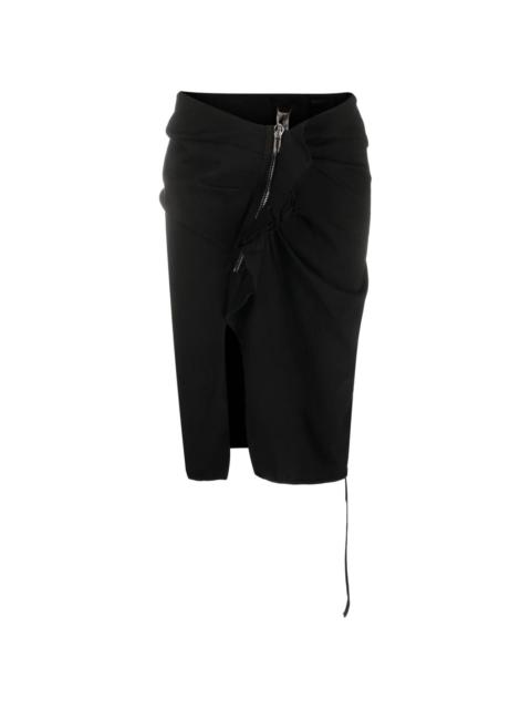 Rick Owens DRKSHDW zip-detail pencil skirt