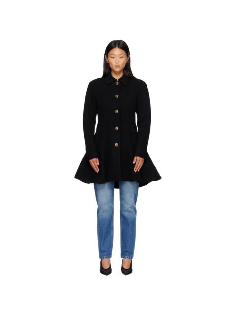 VERSACE Black Wool Coat