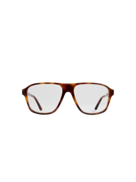 KHAITE square frame glasses