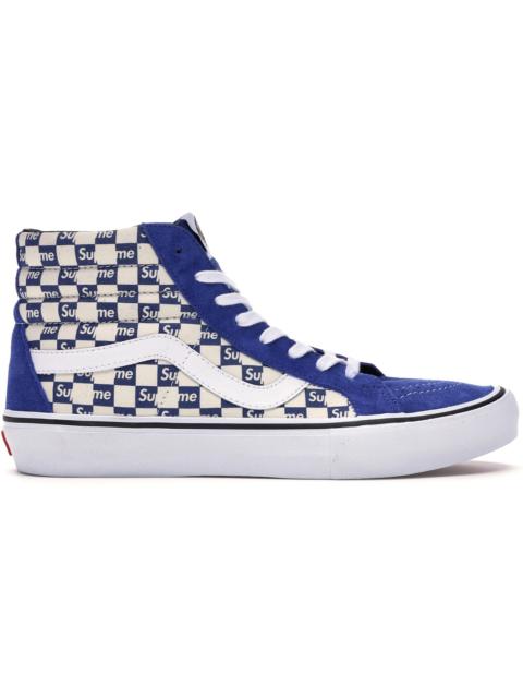 Vans Sk8-Hi Supreme Blue Checker Logo