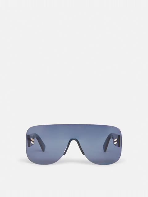 Stella McCartney Logo Stud Aviator Sunglasses