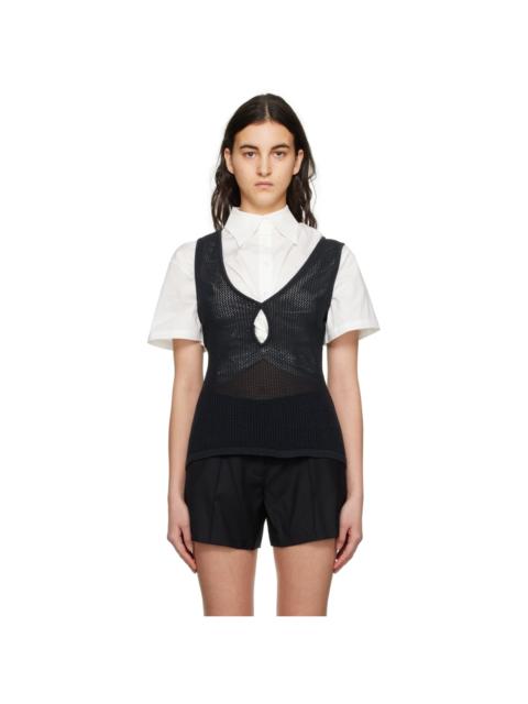 ANNA QUAN Black Jasmine Tank Top