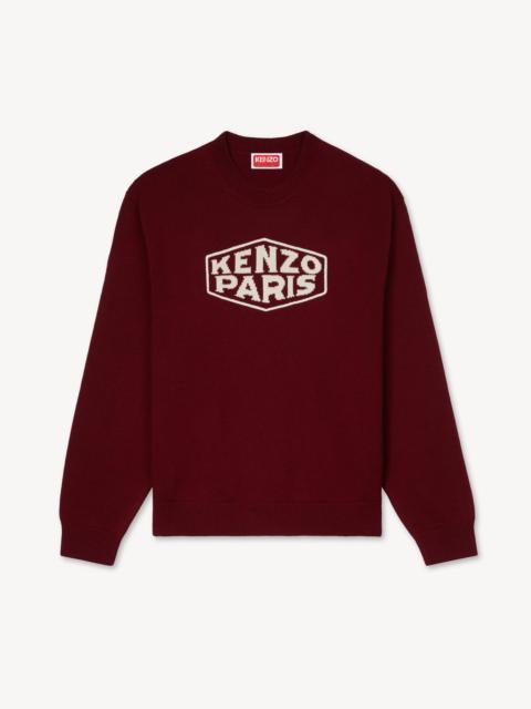 KENZO 'KENZO Paris Frame' embroidered jumper in wool and cotton