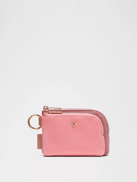 lululemon Double Zip Clippable Card Pouch