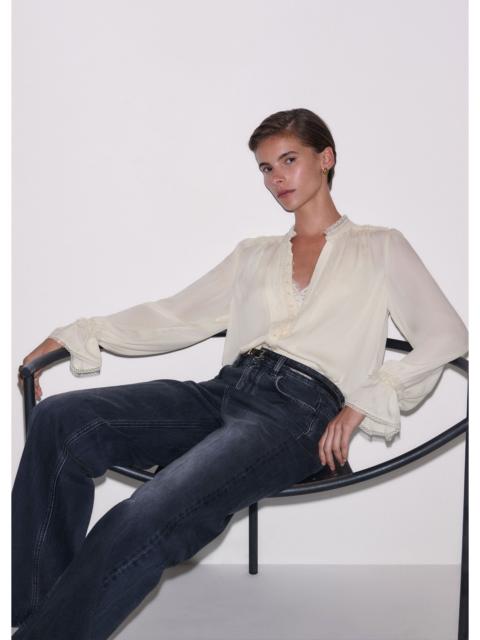 ME+EM Lace Trim Blouse