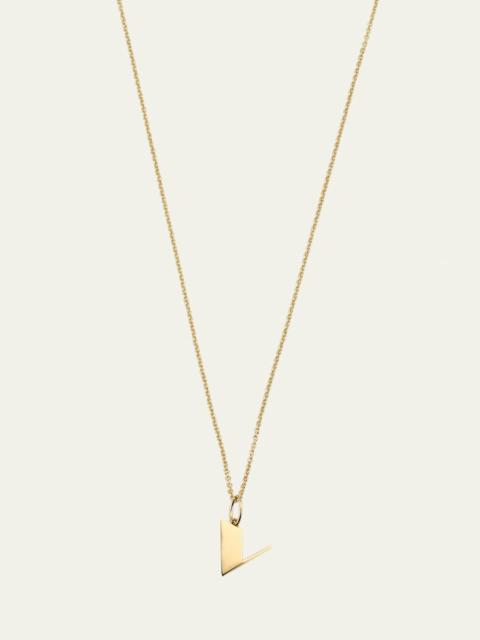 SYDNEY EVAN 14K Pure Block Initial Necklace