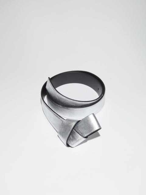 Acne Studios Musubi leather belt - Silver