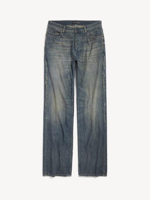 BALENCIAGA Men's Relaxed Fit Pants in Blue
