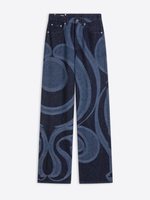 Dries Van Noten EMBROIDERED JEANS