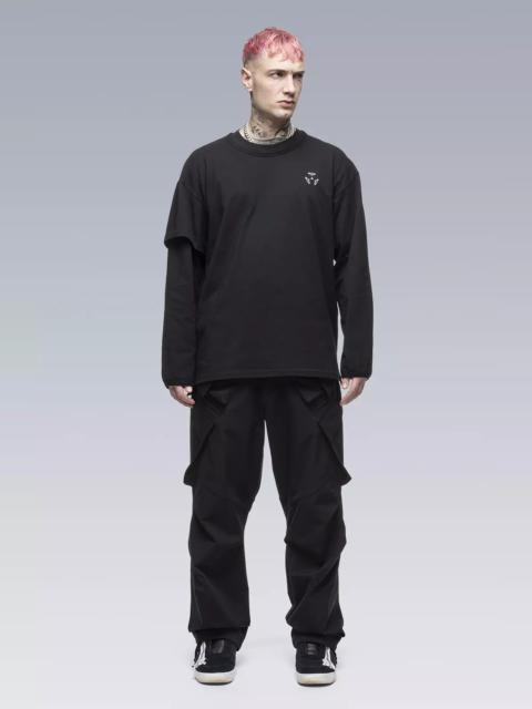 S29-PR-A 100% Organic Cotton Long Sleeve T-shirt Black