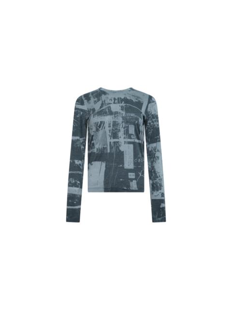 Y's Round Neck Long Sleeve Top