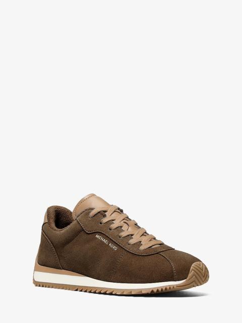 MICHAEL KORS Rhodes Two-Tone Suede Trainer