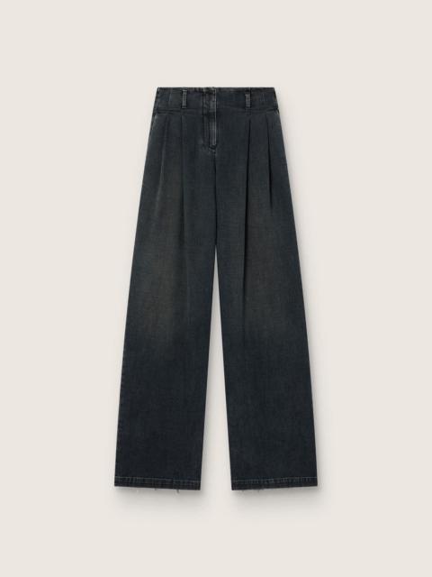 Golden Goose Women's wide-leg jeans in blue denim