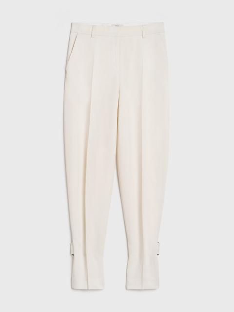 Buckled slouch trousers ecru