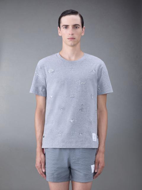 Thom Browne embroidered cotton T-shirt