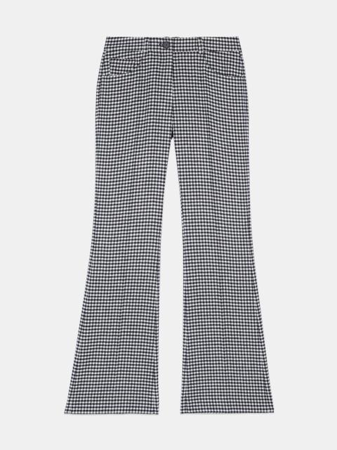 The Kooples VICHY CHECK FLARE TROUSERS