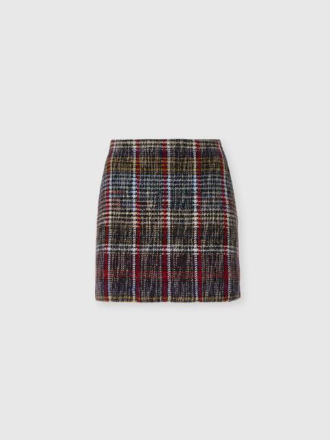 Missoni Pure wool mini skirt with check motif