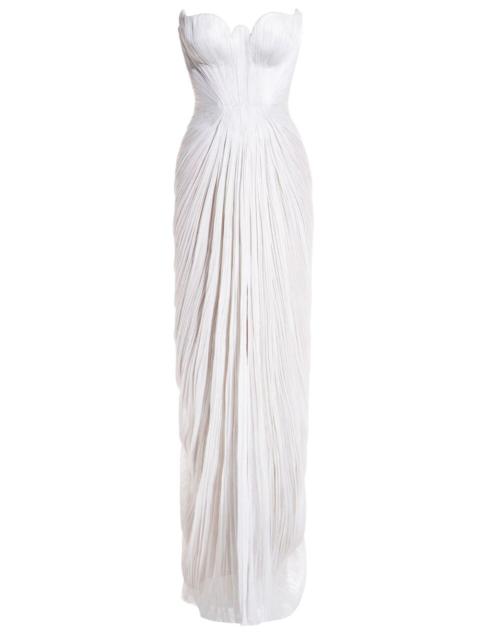 MARIA LUCIA HOHAN strapeless pleated gown