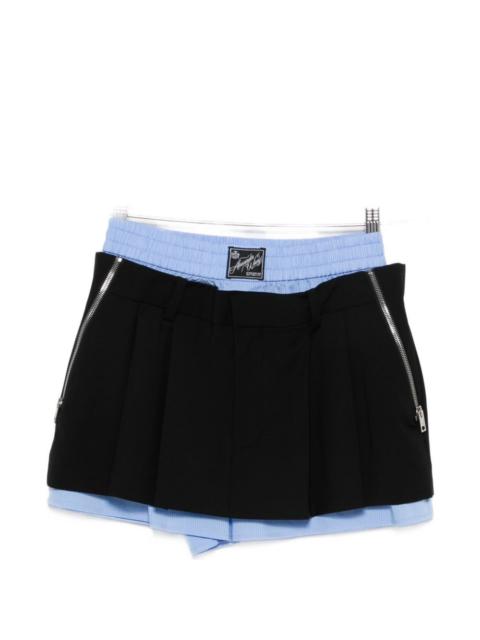 Alexander Wang Smocked Mini Dress With Overshirt - 4WC2246263100 |  REVERSIBLE