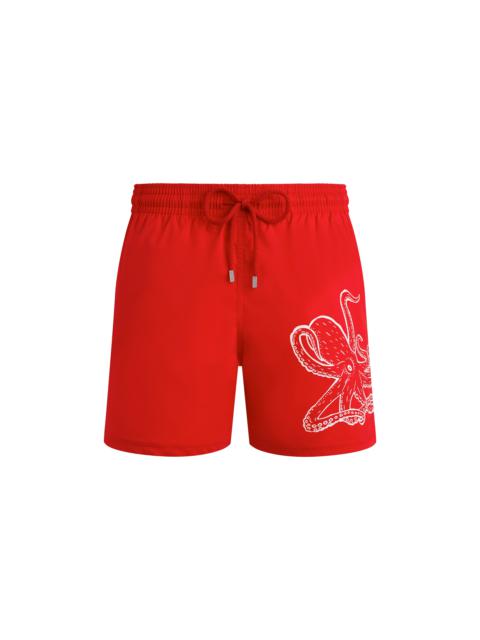 Vilebrequin Men Stretch Short Swim Trunks Placed Poulpe