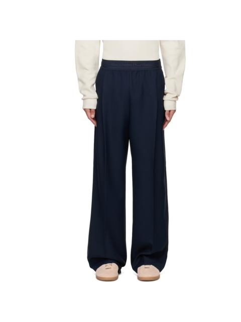 Stockholm Surfboard Club Navy Relaxed Fit Trousers
