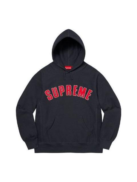 パーカー・フーディ Supreme Rhinestone Script Hooded Sweatshirt WEEK 12 AW FW 19 Supreme FW19 Week 12 Rhinestone Script Hooded Sweatshirt