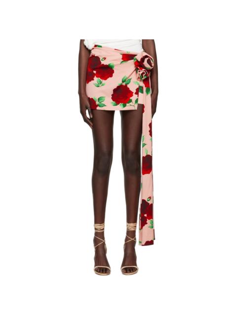 MAGDA BUTRYM Pink Sash Miniskirt